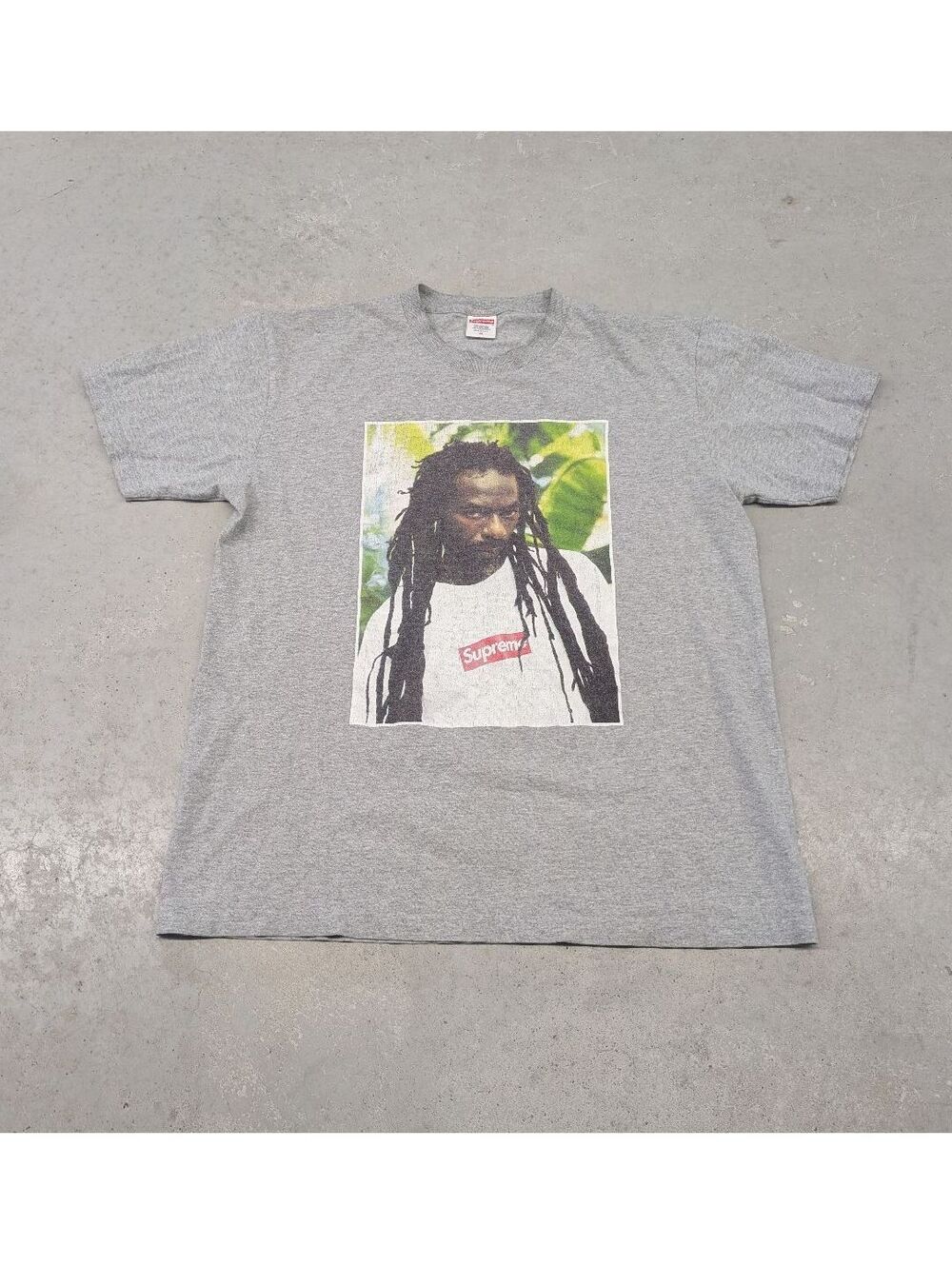 Supreme x Buju Banton Gray T-shirt Spring Summer 19